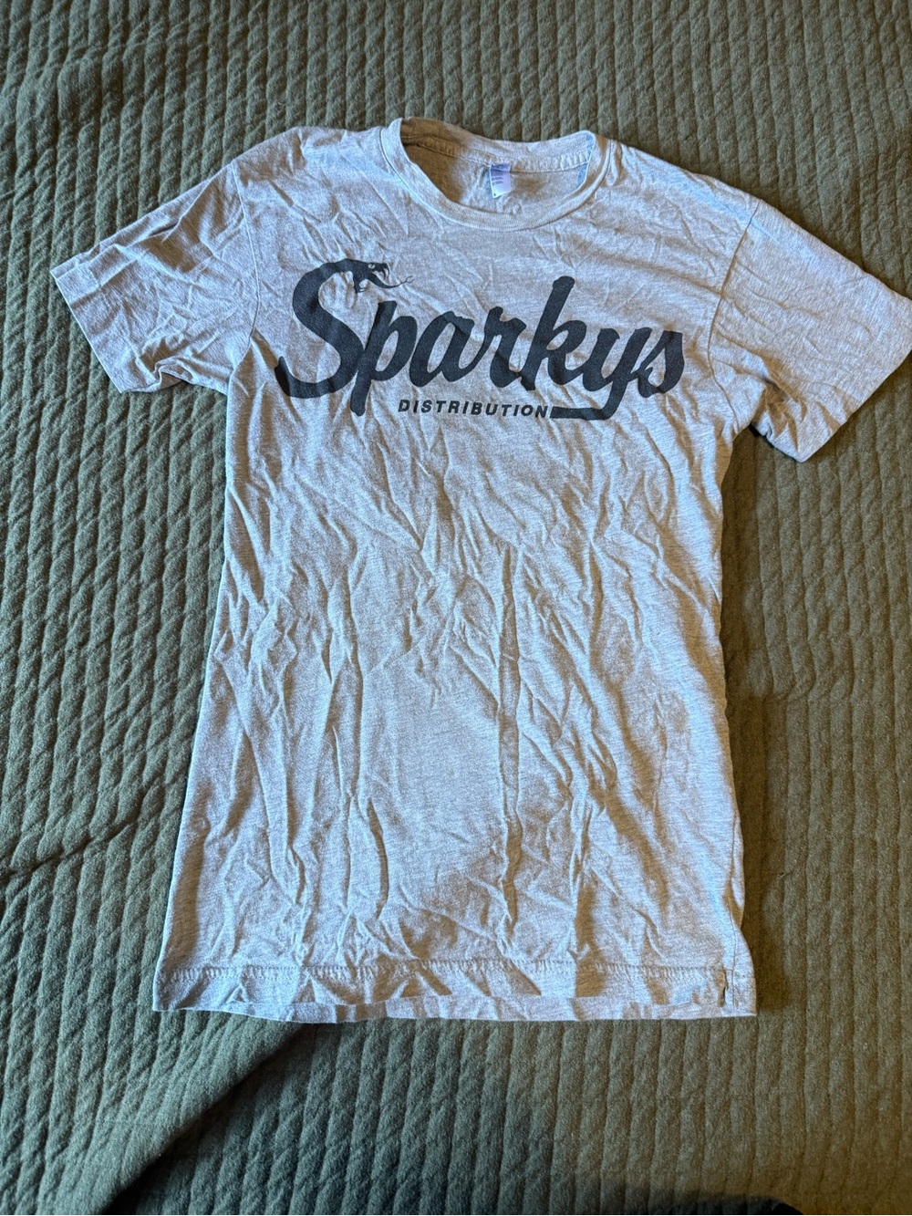 Sparky's Distribution Grey Logo Tee